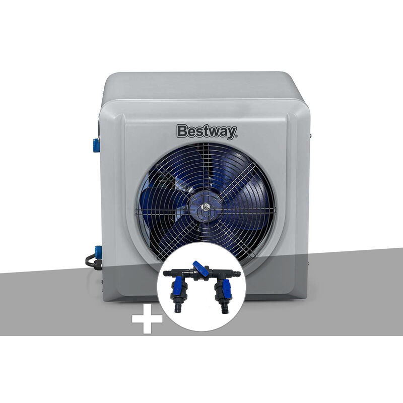 Pompe à chaleur piscine 4,40 kW Hot Water Bestway Kit by pass Ø32/38/50 mm - Gris