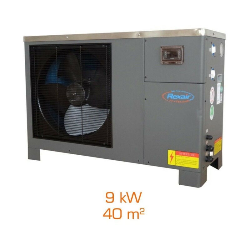 Rexair - Pompe à chaleur réversible Style'PAC 9 - 9kW - 55 m3