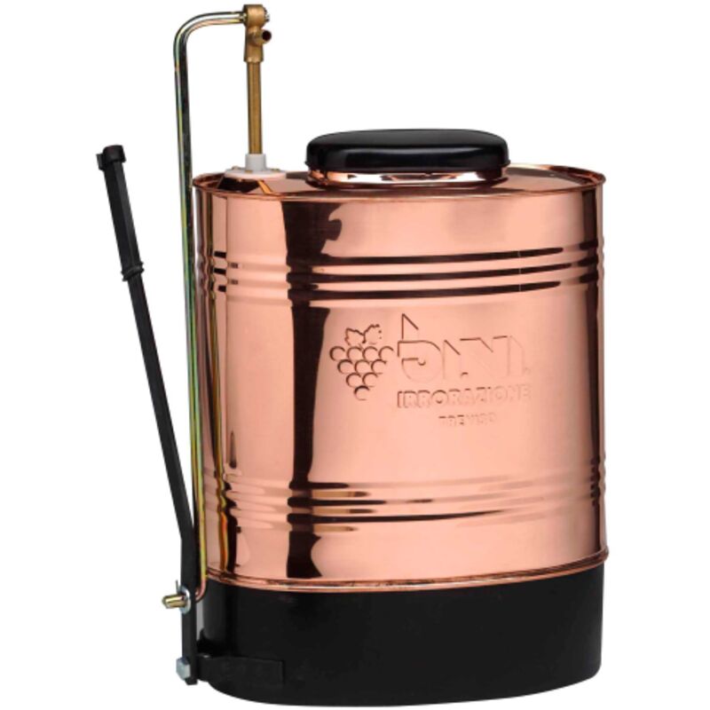 Capaldo - Pompe en cuivre mod Toscano lt 16 main gauche en cuivre corps de pompage en laiton plaque de support de base en tA le peinte