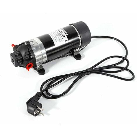 Pompe d'appoint Pompes de surpression 160PSI Mini Pompe à eau à membrane Auto Amorçage Eau 220V 5.1-5.5L / min 0.55A