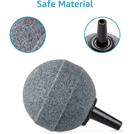 Pompe d'aquarium, pompe à oxygène 3W 300L/h avec 2 pierres à air