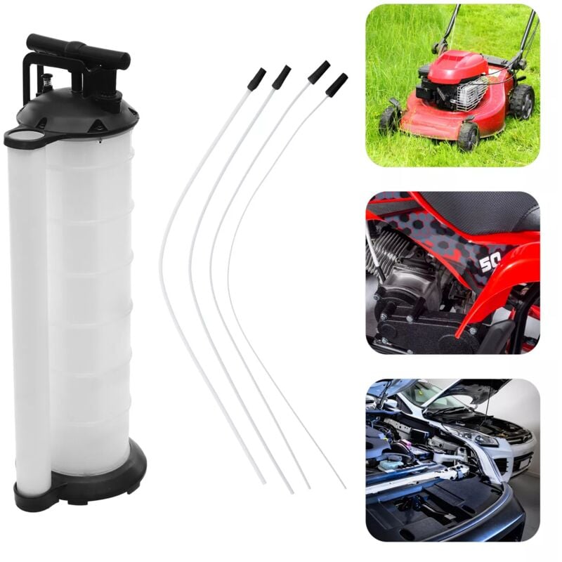 Pompe d'aspiration d'huile 7 l Pompe manuelle pour aspiration des liquides Avec tuyaux d'aspiration d'huile Moteur Huile Pompe d'aspiration manuelle