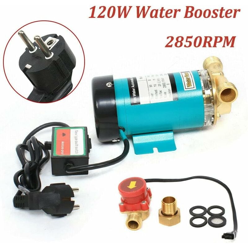 Senderpick - Pompe d'augmentation de pression, pompe de circulation 120 w 25 l, pompe à eau chaude, pompe à eau 220 v, unité d'eau domestique, pompe