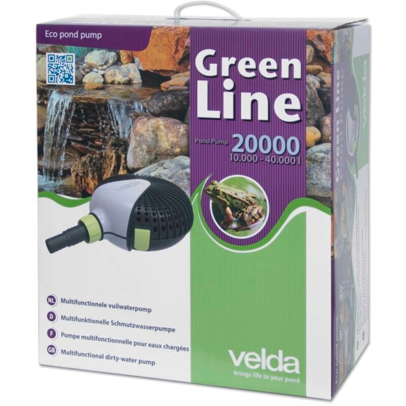 Pompe de bassin Velda Green Line 20000 200 Watt max 7,0m 126599
