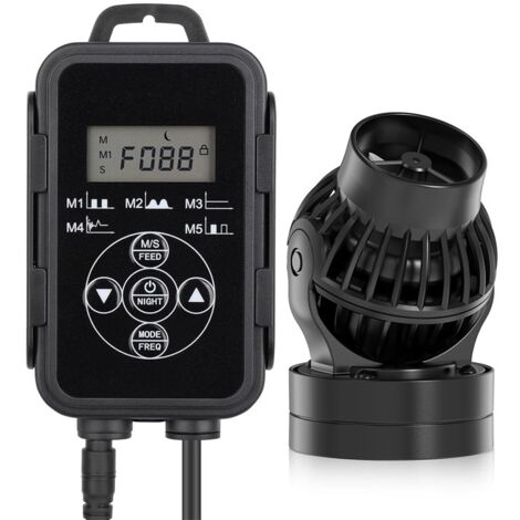 Pompe de Brassage pour Aquarium,5670LPH Wave Maker Aquarium avec Intelligent Contrôleur,6W Pompe de Circulation pour Aquarium for 75-380L Freshwater and Marine Reef Aquariums