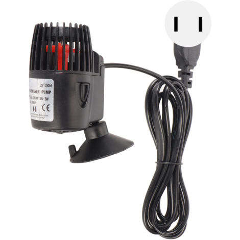Pompe de brassage ultra-silencieuse orientable à 360° pour aquarium, pompe de circulation submersible, prise US 110 V