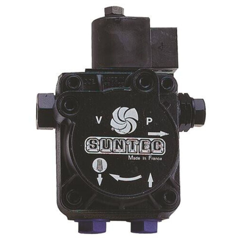 Pompe de bruleur fioul suntec avec electrovanne sur circuit gicleur - bitube