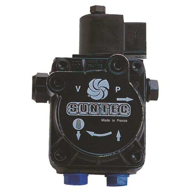 Blanc Habitat - pompe de bruleur fioul suntec avec electrovanne sur circuit gicleur - bitube/monotube