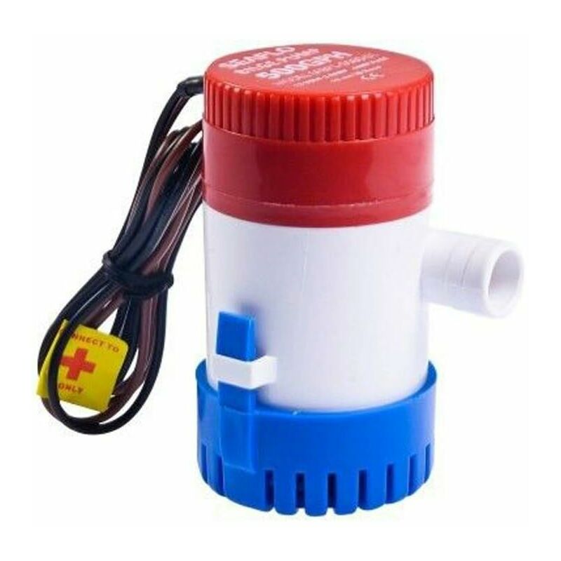 KZQ - Pompe de Cale 1100 gph Entièrement Submersible pour Bateau 12 v - Pompe à Eau de Cale pour Bateau de Pêche, Yacht, vr ou Bateau de Marine