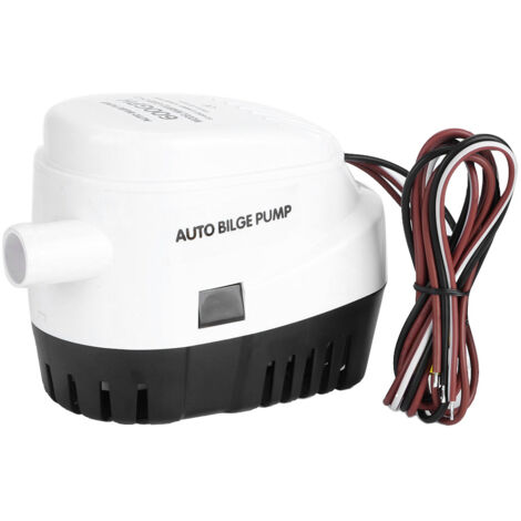 Pompe de cale automatique 12V 600GPH pour bateaux - Protection contre la corrosion
