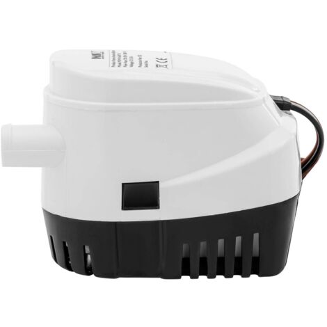 Pompe De Cale Bateau Pompe De Cale Automatique 37,85 l/min 2,5 m IP68 - Noir, Gris