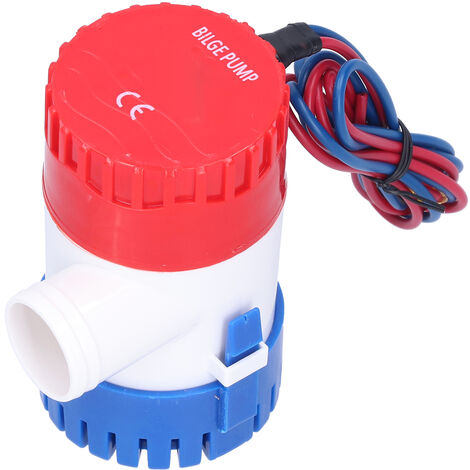 Pompe de cale DC semi-automatique interrupteur électrique petite pompe submersible pour vidange fournir de l'énergie 12V/24V 350/500/750/1100GPH(12V 1100GPH)