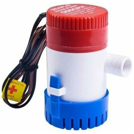 Pompe de cale de bateau entièrement submersible 1100 GPH, pompe à eau de cale 12 V pour bateau de pêche, yacht, camping-car ou bateau marin, kueatily