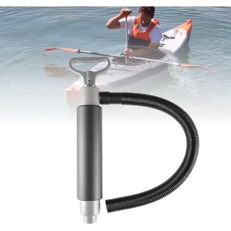 Pompe de cale manuelle avec tuyau – Pompe à eau manuelle pour kayaks, canoës et bateaux, outil de déshydratation d'urgence, 1 pièce
