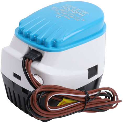 Pompe de cale marine 24V 1100GPH eau de bateau Submersible automatique avec interrupteur à flotteur sortie 1-1/8in pour Yacht
