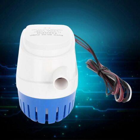 Pompe de cale submersible automatique 12V pour bateau, avec interrupteur à flotteur G750‑12V‑06, évacuation eau bilge marine.