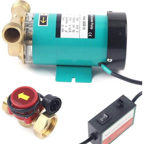 Pompe de circulation de surpression automatique 120 W 25 l/min pour douche, jardin
