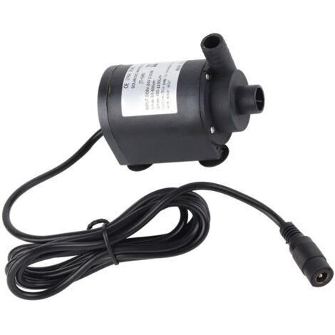 Pompe de circulation d'eau chaude 24 V CC 1000 L/h, moteur solaire sans balais, hauteur de refoulement de 7 m