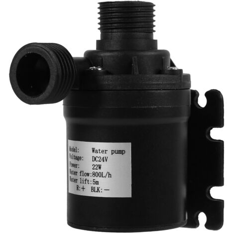 Pompe de Circulation d'Eau Chaude 24V DC, Moteur Sans Balais Énergie Solaire, Submersible pour Aquarium 800L/H 5M