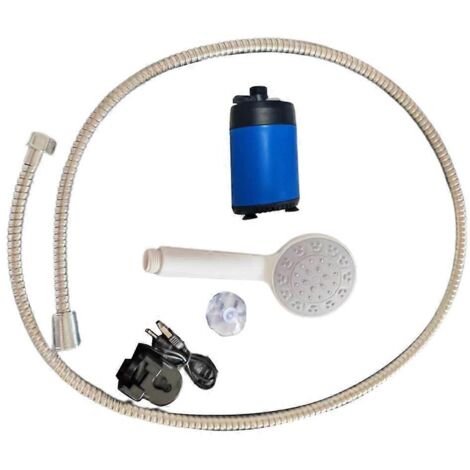 Pompe de douche de camping rechargeable sans fil, électrique portative à main pour douche extérieure