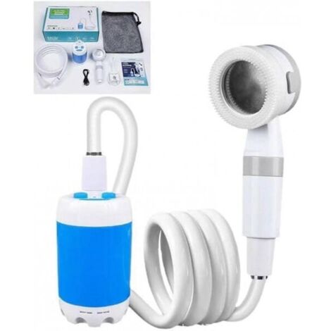 Pompe de douche de voyage rechargeable - Débit réglable pour les voyages