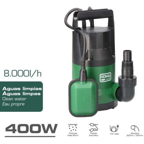 Pompe de drainage d'eau propre KOMA TOOLS - 400W