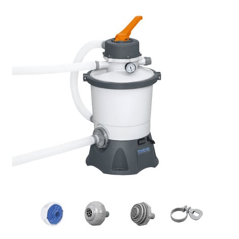 Pompe de Filtration avec Filtre à Sable pour Piscines Démontables Bestway Flowclear de 3.028 litres/heure Connexion 32 mm