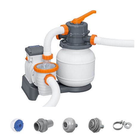 Pompe de Filtration avec Filtre à Sable pour Piscines Démontables Bestway Flowclear de 5.678 litres/heure Connexion 32 mm