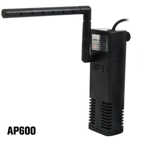 Pompe de filtration d'eau silencieuse pour aquarium avec ventouses, idéale pour les reptiles et les aquariums. - AquaForge