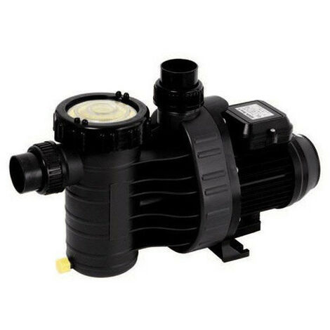 Pompe de filtration piscine Aqua Plus 11 m³/h – Auto-amorçante – Préfiltre transparent – Compatible piscines au sel – 0,75 CV – Speck