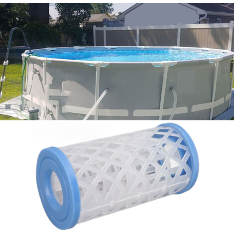 Pompe de Filtration pour Piscine Portable Pliable Réutilisable avec Accessoires Filtre Remplaçable Démontable