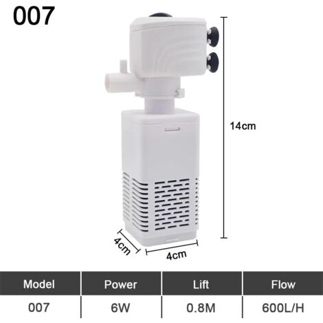 Pompe de filtration submersible silencieuse pour aquariums - AquaForge