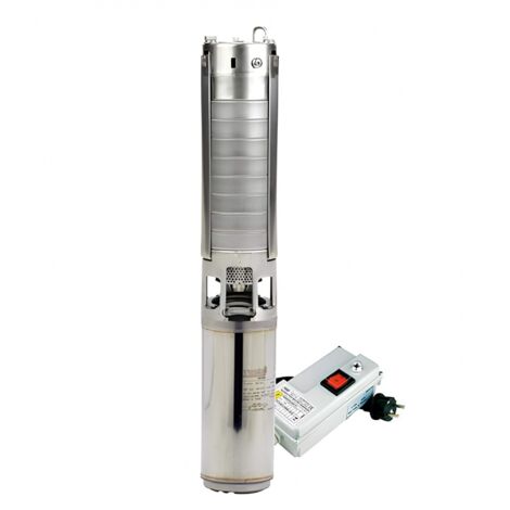 Pompe De Forage 4'' à Turbine Inox Orlando - 1,5kw Monophasé - 2,7m³/h à 105hmt