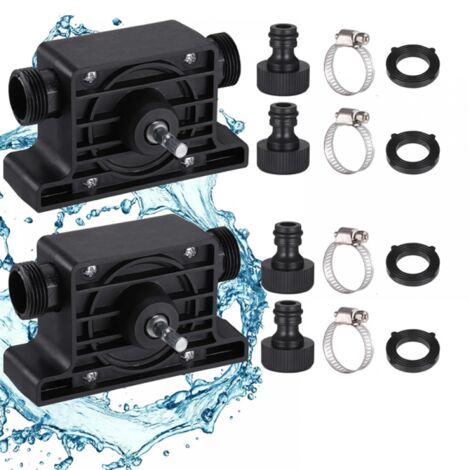 Pompe de forage électrique, mini pompe à eau, pour le pompage rapide d'huile, d'eau, de liquide, adaptée à un usage domestique (2 ensemble)