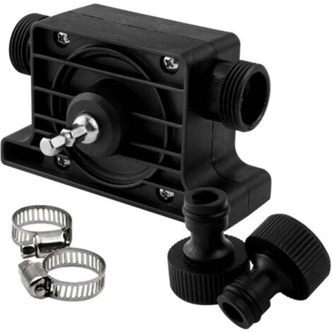 Pompe de Forage Électrique Portable, Pompe de Transfert Auto-amorçante, Pompe Manuelle pour Eau et Fluide Pétrolier