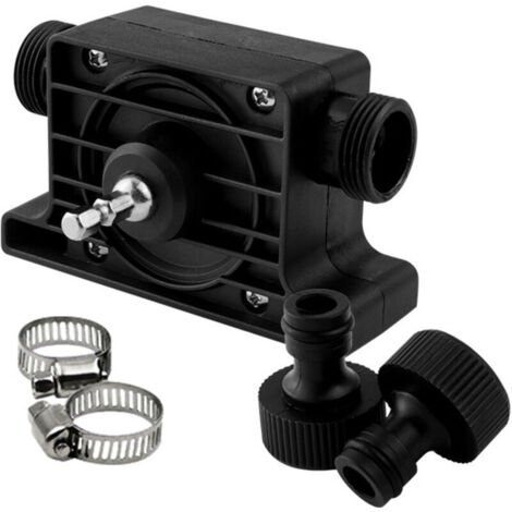 Pompe de Forage Électrique Portable, Pompe de Transfert Auto-amorçante, Pompe Manuelle pour Eau et Fluide Pétrolier