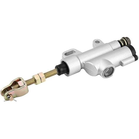 Pompe de frein arrière de moto, pompe de frein arrière de maître-cylindre de frein arrière de moto, maître-cylindre arrière pliable de frein de pit bike, convient à la plupart des