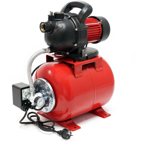 Pompe de jardin Réseau d’eau domestique 1000 watts 3500 l/h avec pressostat et manomètre
