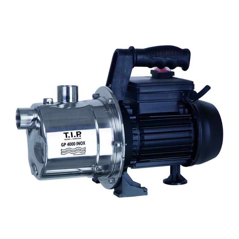 T.i.p. - Pompe de jardin tip - acier inoxydable, 4 000 l/h, hauteur de refoulement 42 m, 800 w, système à jet, protection contre les surcharges, gp