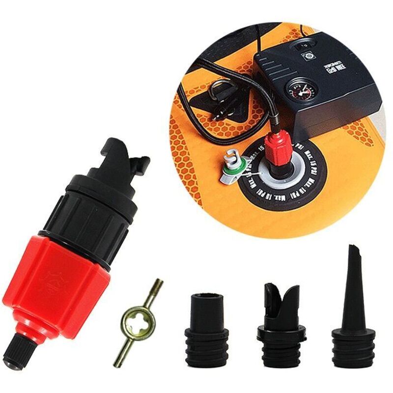 Pompe de Kayak Gonflable, Sup Adaptateur de Valve de Gonflage