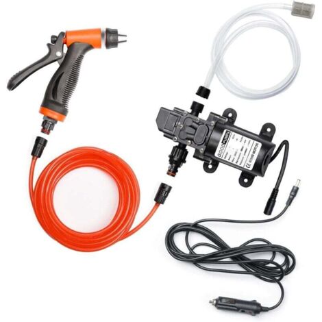 Pompe de Lavage de Voiture 12V 100W Haute Pression Lavage Électrique Pompe à Eau Auto-Amorçante à Membrane