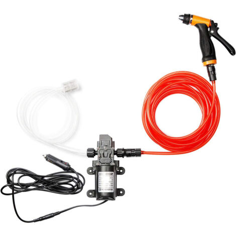 Pompe de nettoyeur haute pression électrique portable intelligente 160 PSI 12 V - Kit de nettoyage haute pression portable