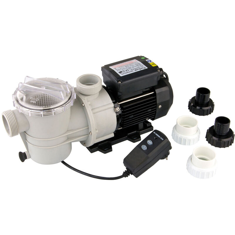 Ubbink Pool-Filterpumpe "Poolmax TP50+" mit Zusatzkabel und mehreren Schlauchanschlüssen