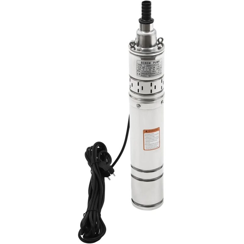 Gojoy - Pompe de puits profond 550W 1200 l/h, pompe sous-marine, pompe à eau en acier inoxydable, Pompe de Puits Submersible Automatique Usage
