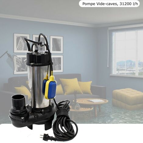Pompe de refoulement d'eaux sales ou vide caves 31200 l/h
