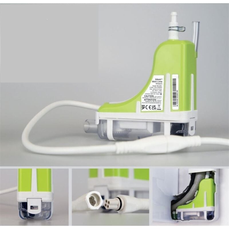 Pompe de relevage des condensats - Mini Verte Silence+ - Coloris système Slimline: blanc