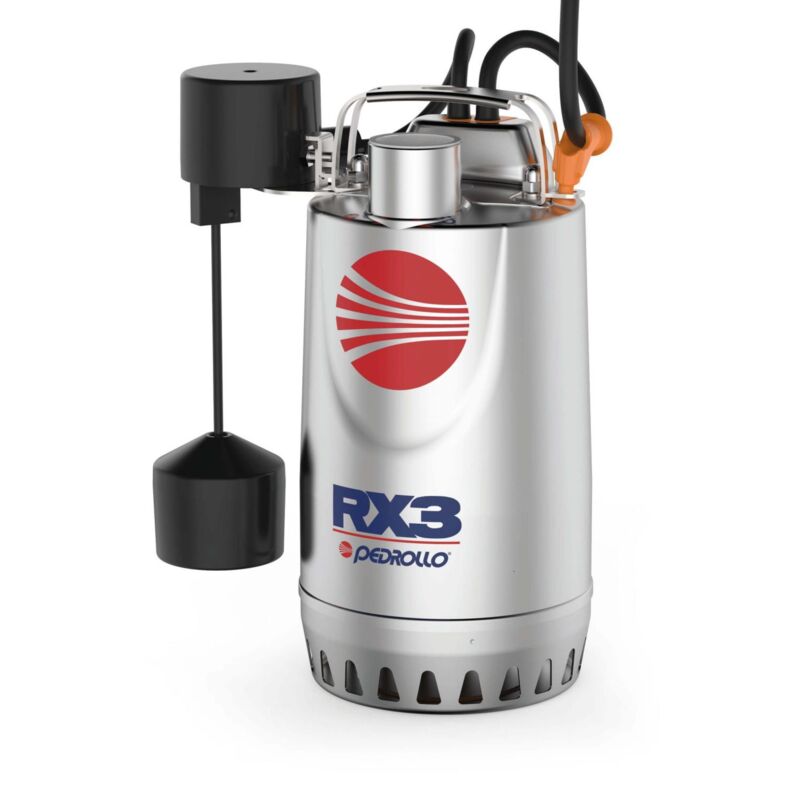 Pompe De Relevage 220v Pedrollo Rx M3gm Eau De Pluie Flotteur Vertical 9.6 M3/h 0.55 Kw