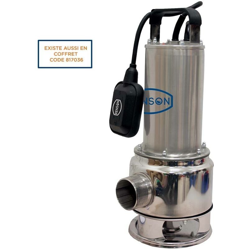 Pompe de relevage 230V 1,6KW inox eaux chargees renson