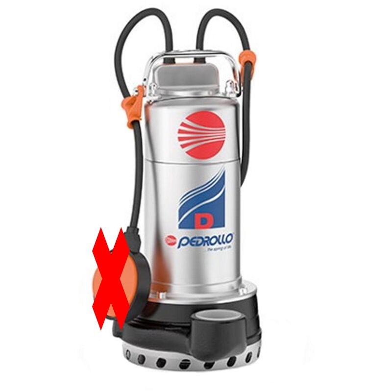 Pompe de relevage vidage Pedrollo D20 0,75kW garages immergée Triphasé en Fonte usage professionnel cuve sans flotteur