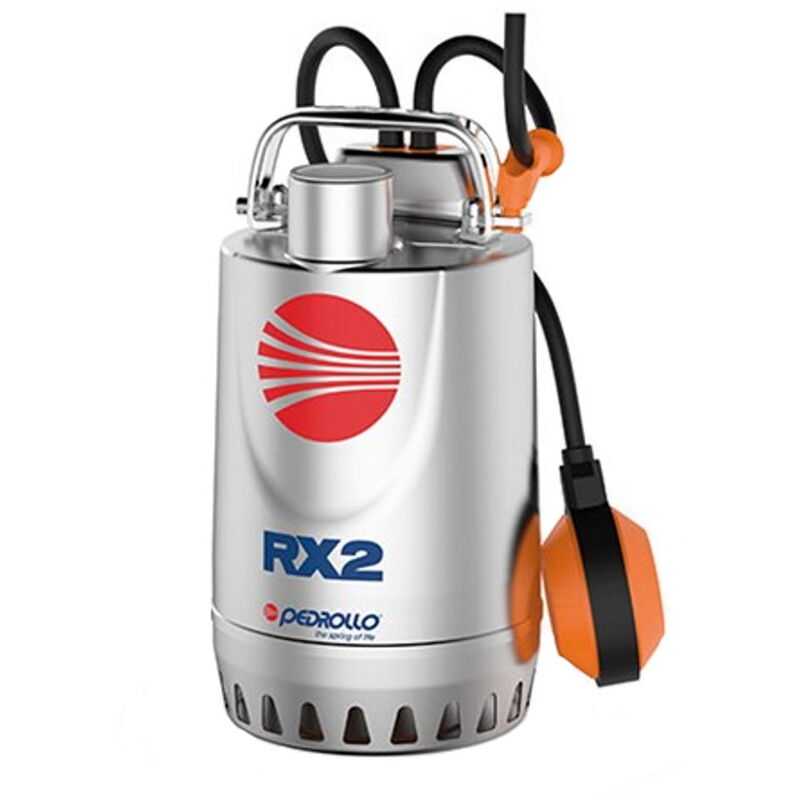 Pompe de relevage vide cave Pedrollo RXm2 Automatique Inox adapte à l'eau de pluie 0,37kW évacuation vidage monophase